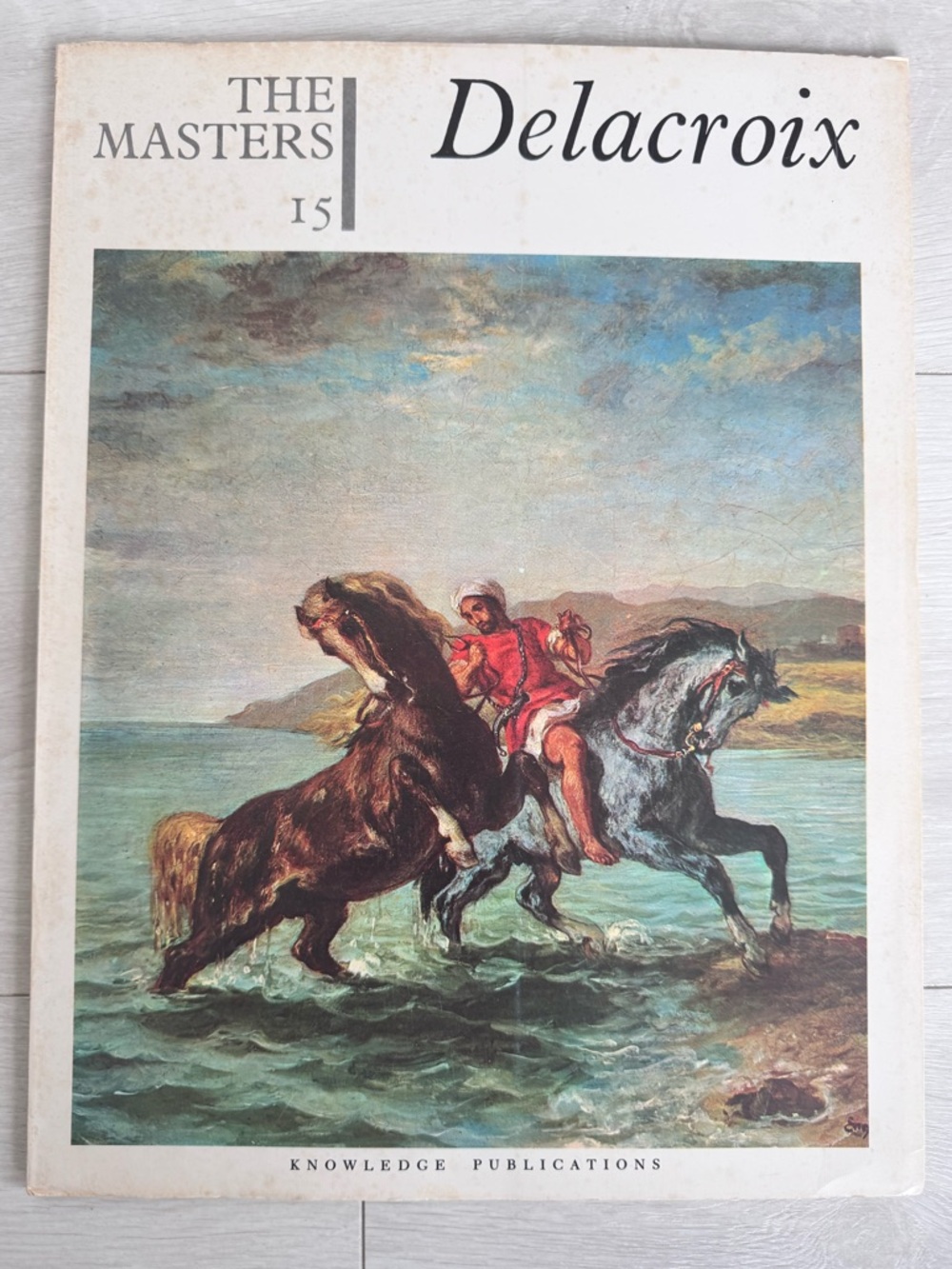 Delacroix Art Print Cover - The Masters 15 - 16 Color Print Plates
